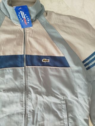 Chaqueta Lacoste Azul y Gris
