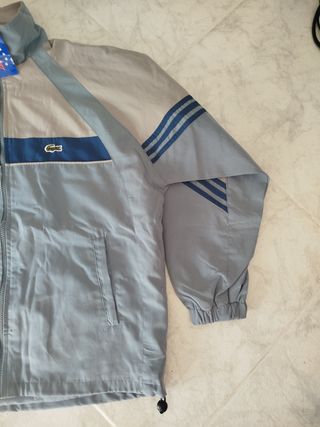 Chaqueta Lacoste Azul y Gris