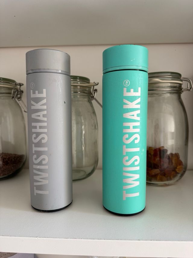 Termo Twistshake Gris y Turquesa