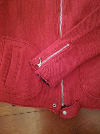 Chaqueta de lana roja