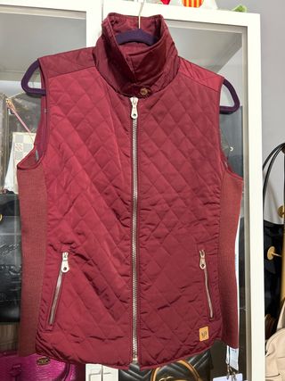 Chaleco Massimo Dutti Granate Mujer