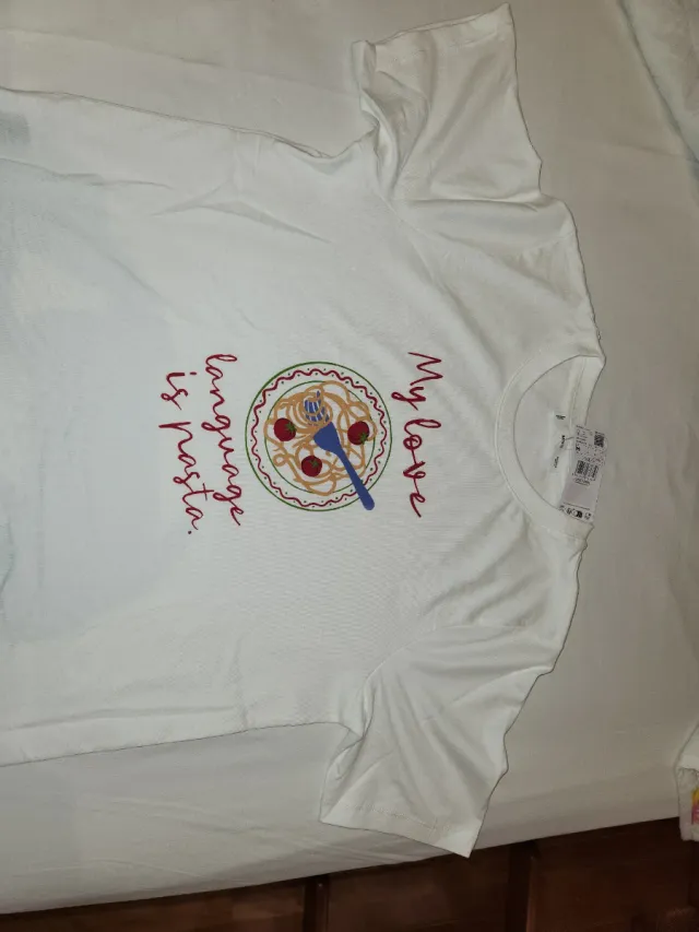 Camiseta Mango Blanca Unisex