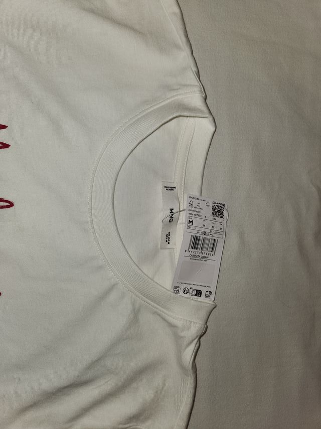 Camiseta Mango Blanca Unisex