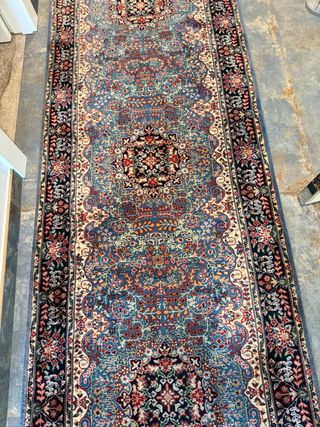 Alfombra pasillo oriental lana bordada a mano
