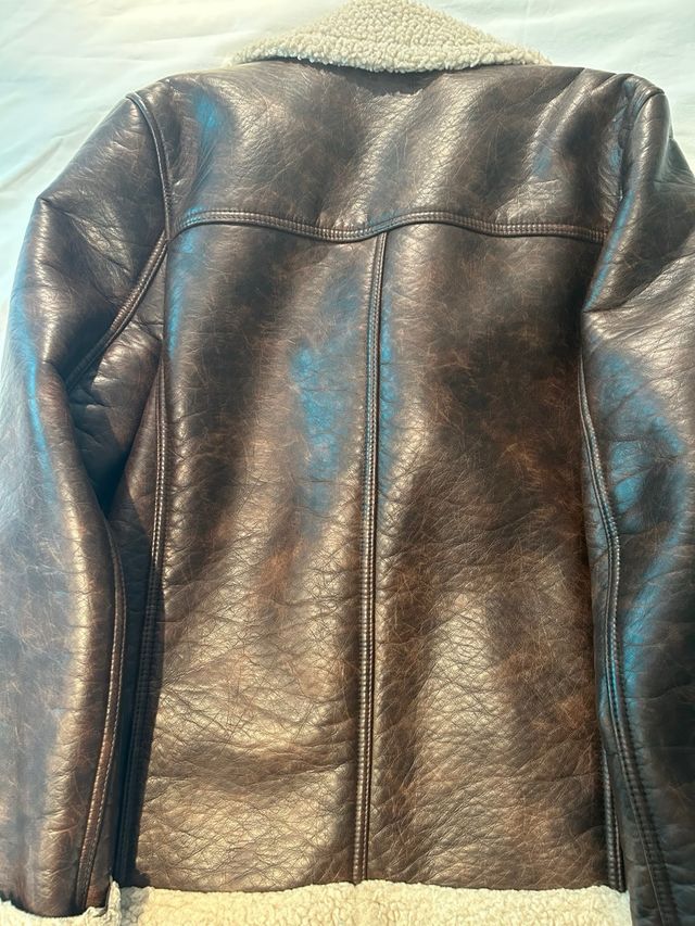 Chaqueta Zara Piel/Borrego 