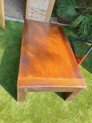Mesa de salón madera exótica