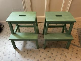 Taburetes de madera