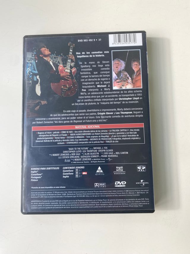DVD Regreso al Futuro