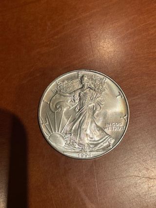 Moneda 1 oz plata American Silver Eagle 1994