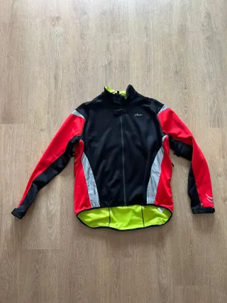 Chaqueta Ciclismo Negra/Roja/Lima