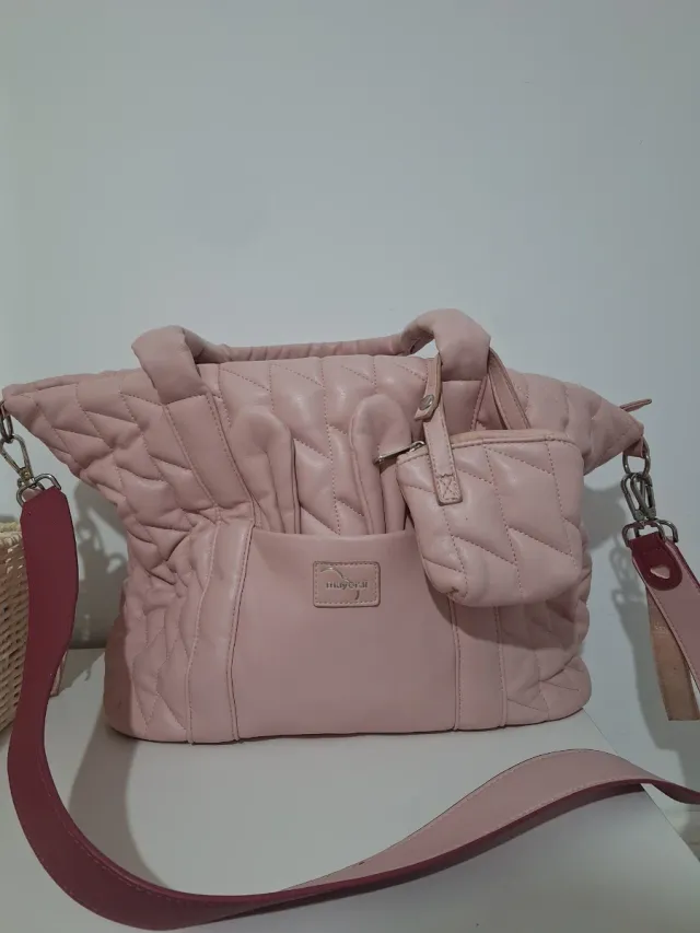 Bolso Mayoral bebé niña rosa acolchado