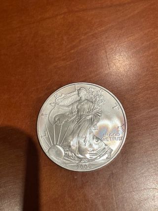 Moneda 1 oz plata American Silver Eagle 2006
