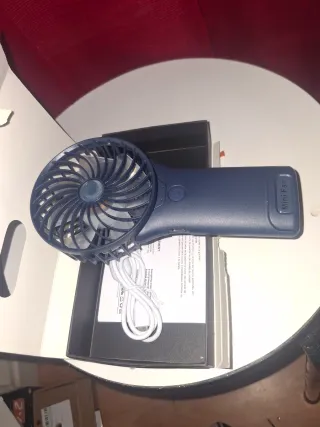 Ventoinha Portátil Mini Fan Azul