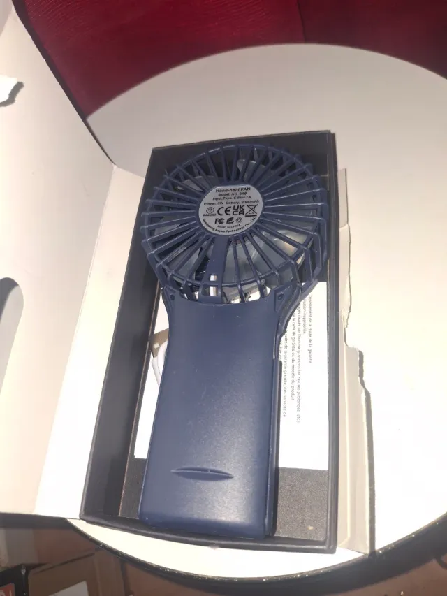 Ventoinha Portátil Mini Fan Azul