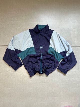 Chaqueta Vintage 90s Oversize Azul/Verde
