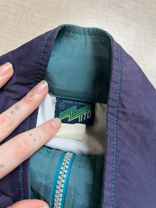 Chaqueta Vintage 90s Oversize Azul/Verde