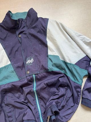 Chaqueta Vintage 90s Oversize Azul/Verde