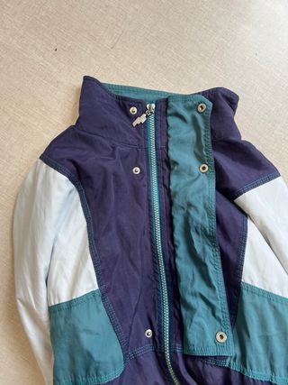 Chaqueta Vintage 90s Oversize Azul/Verde