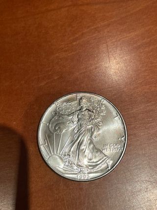 Moneda 1 oz plata American Silver Eagle 1993