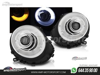 FAROS DELANTEROS TUBE LIGHT PARA MINI COOPER R56/R57 CROMO 2006-2014