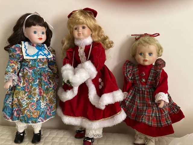 3 Muñecas de Porcelana Antiguas