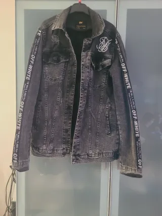 Giacca jeans uomo indossata poco