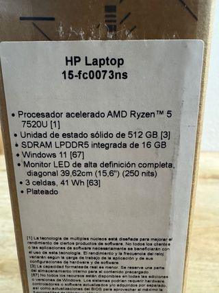 Portátil - HP 15-fc0073ns Ryzen 5