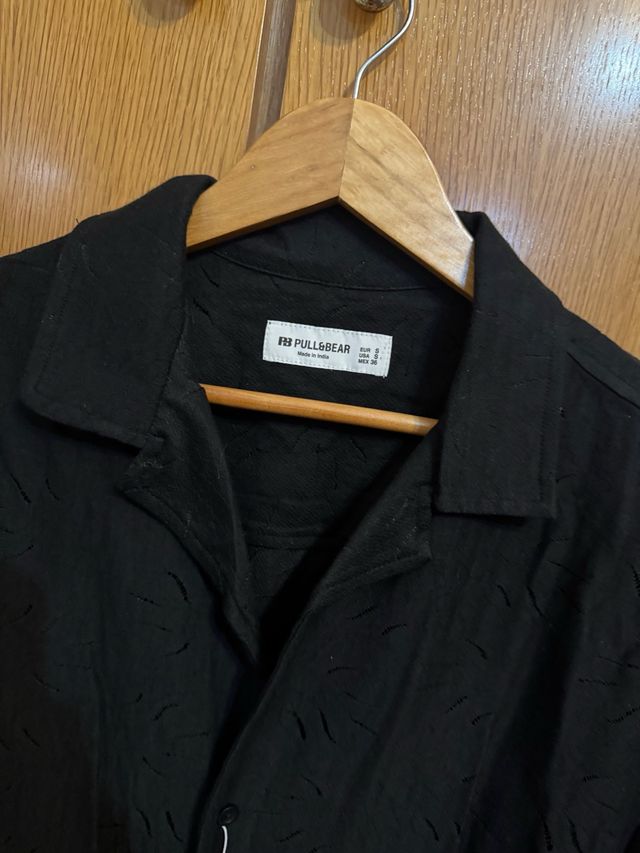Camisa Negra Pull&Bear Nueva