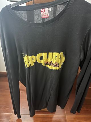 Camiseta Rip Curl Negra Manga Larga