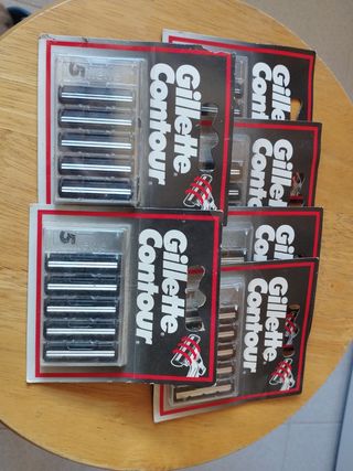 6 packs Cuchillas Gillette Contour (Pack 5 unidad)