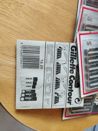 6 packs Cuchillas Gillette Contour (Pack 5 unidad)