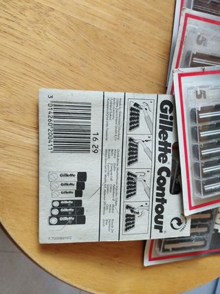 6 packs Cuchillas Gillette Contour (Pack 5 unidad)