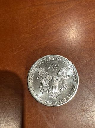 Moneda 1 oz plata American Silver Eagle 1989