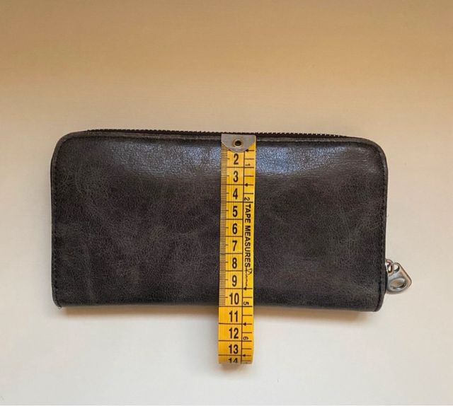 Cartera/Monedero Negro Desgastado