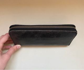 Cartera/Monedero Negro Desgastado