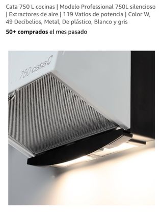 Extractor Cata 750L Cocinas Profesional