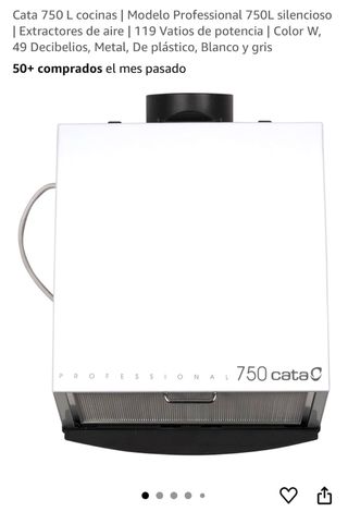 Extractor Cata 750L Cocinas Profesional