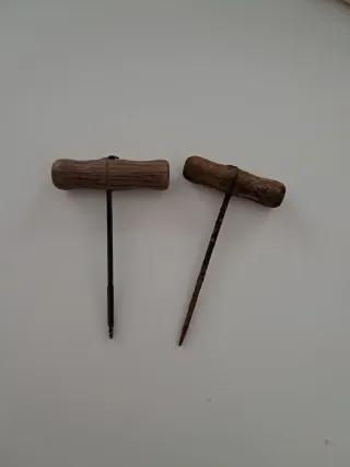 Barrena y punzón carpintería vintage