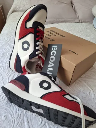 Zapatillas Ecoalf Talla 43 Rojas y Blancas