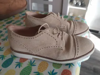 Zapatos niño ante beige talla 37