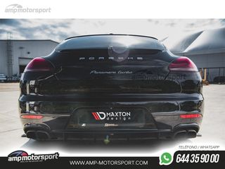 DIFUSOR TRASERO PORSCHE PANAMERA 2013-2016 NEGRO BRILLO