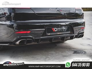 DIFUSOR TRASERO PORSCHE PANAMERA 2013-2016 NEGRO BRILLO