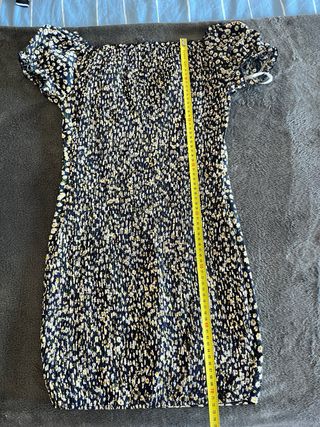 Vestido corto estampado flores