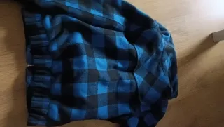 Chaqueta Adidas cuadros azul y negro Talla S