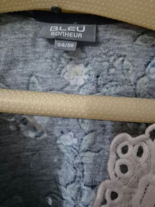 Blusa Mujer Talla 54/56 Floral Encaje