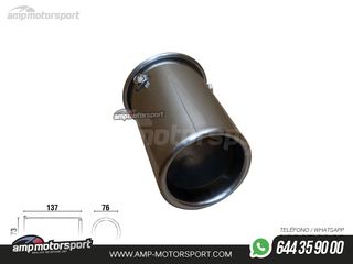 COLA DE ESCAPE RECTA 76MM
