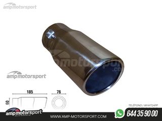 COLA DE ESCAPE REDONDA 76MM