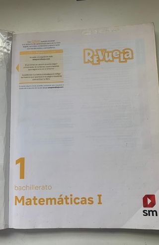 Libro Matemáticas 1° Bachillerato