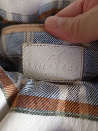 Bolso Lamarthe Beige/Blanco Piel
