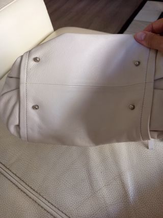 Bolso Lamarthe Beige/Blanco Piel